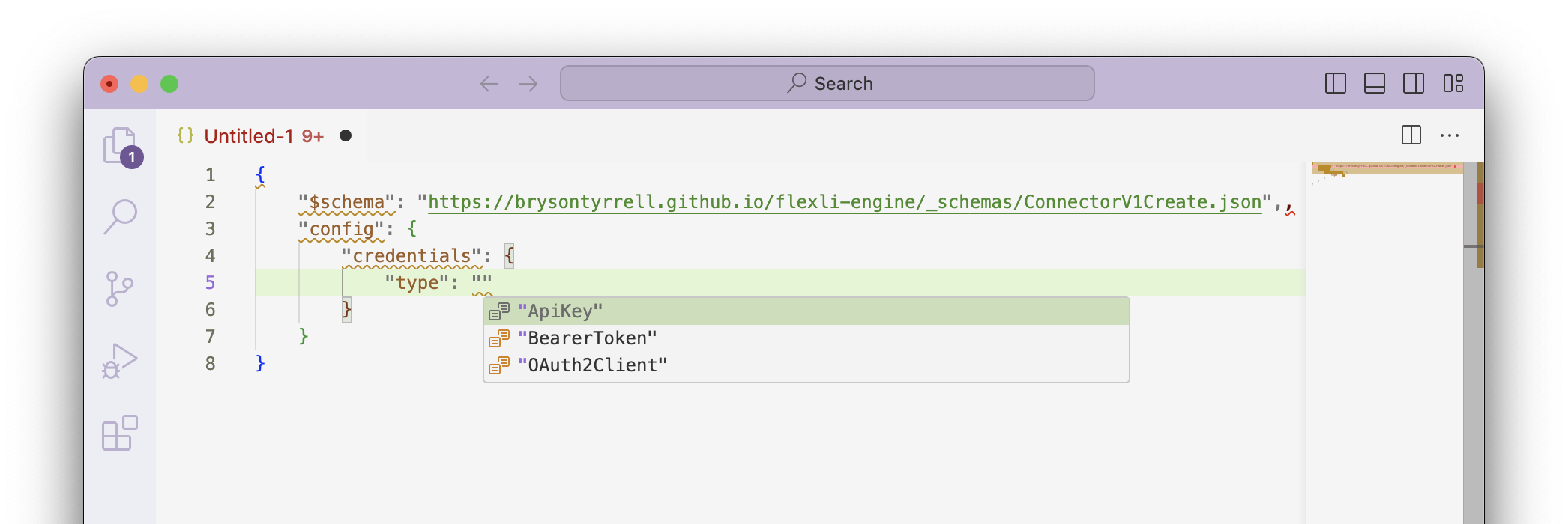 Use $schema for Connectors